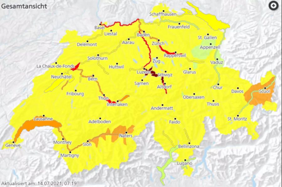 gefahrenlage wetter