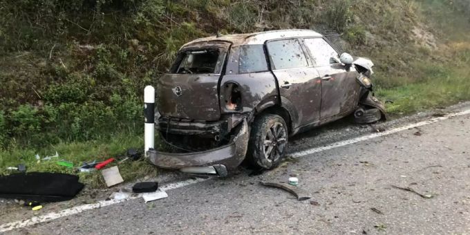Das Bild des Unfall-Autos.