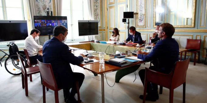 Die G7-Staaten beraten sich über die Afghanistan-Krise G7-Videocall