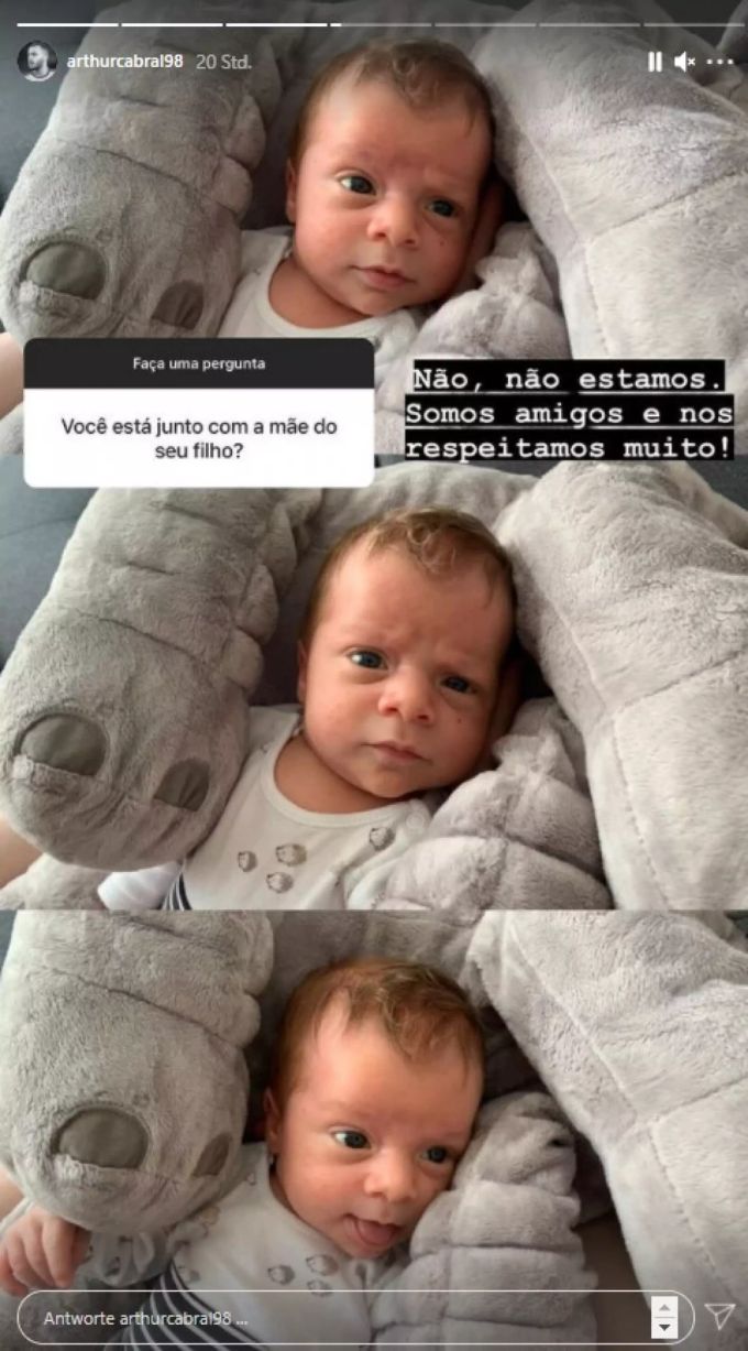 Cabral ist nicht mehr mit der Mutter des Kleinen zusammen. Doch die beiden seien Freunde. Cabral