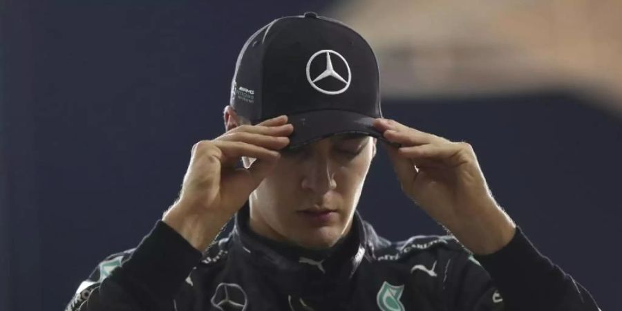 Zu den wichtigsten Fragen auf dem Fahrermarkt zählt ohne Zweifel, was mit George Russell passiert. Foto: Tolga Bozoglu/Pool EPA/AP/dpa
