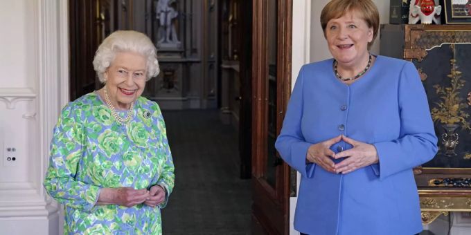 In Windsor - Queen Elizabeth empfängt Bundeskanzlerin Merkel
