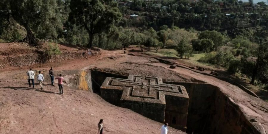 Felsenkirche in Unesco-Weltkulturerbestätte Lalibela