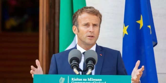 Präsident Macron in Dublin Präsident Macron in Dublin