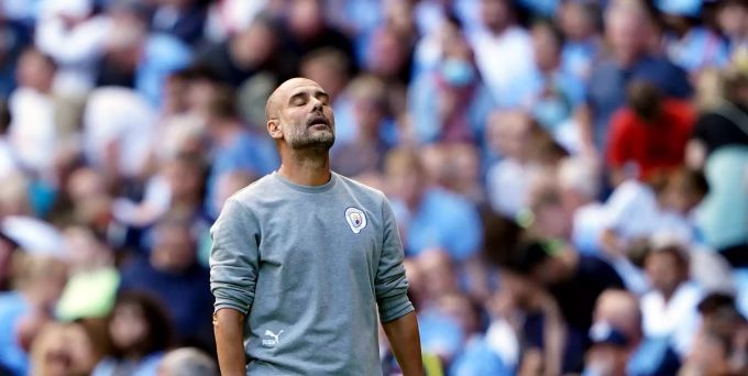 ManCity-Trainer Pep Guardiola im Spiel gegen Southampton. Pep Guardiola Premier League