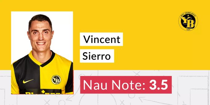 Die Nau-Note für Vincent Sierro von YB. YB Vincent Sierro Note