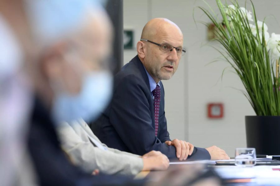 Der Generalsekretär der Römisch-Katholischen Zentralkonferenz, Daniel Kosch, an einer Medienkonferenz der Schweizer Bischofskonferenz.