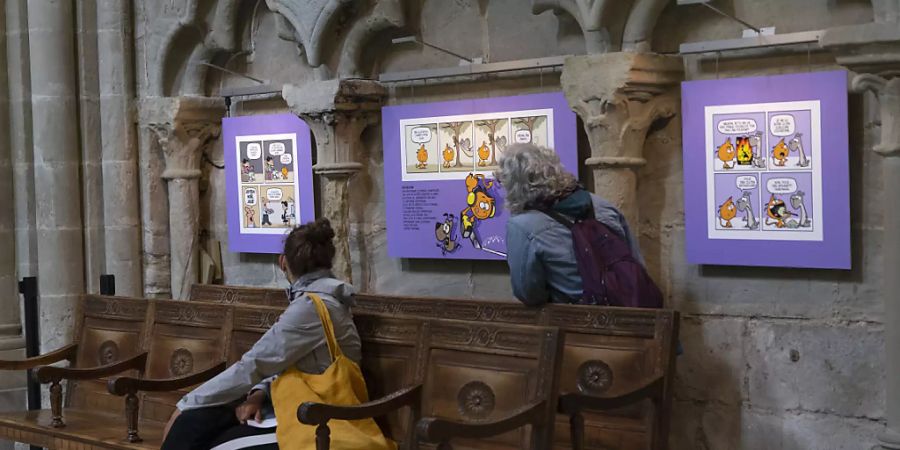 Das Comic-Festival BDFIL fand dieses Jahr auch in der Kathedrale von Lausanne statt.