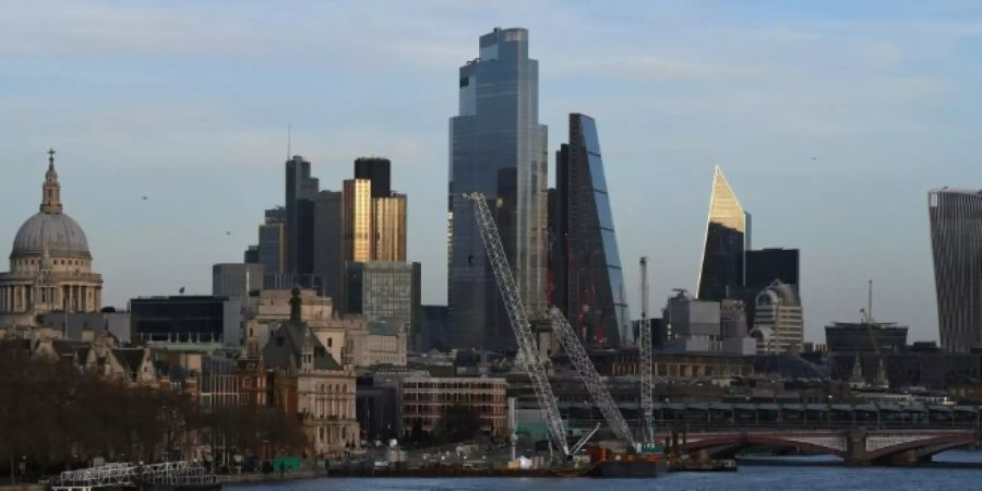 Blick auf die Skyline von London