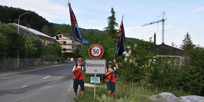 STV Biberstein Gipfelfahne