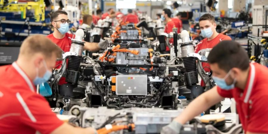 Autoproduktion bei Porsche