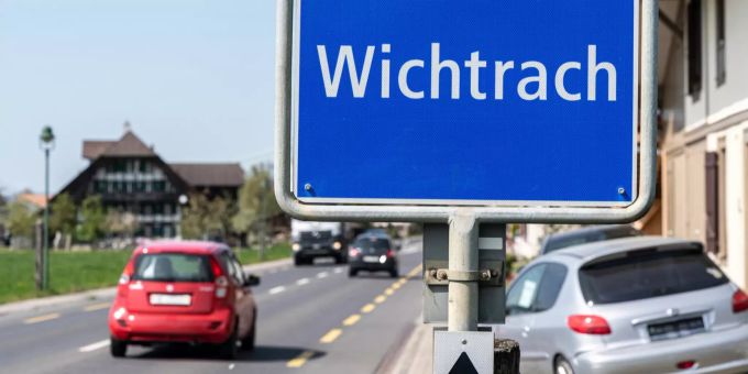 Ortstafel von Wichtrach. Ortstafel von Wichtrach.