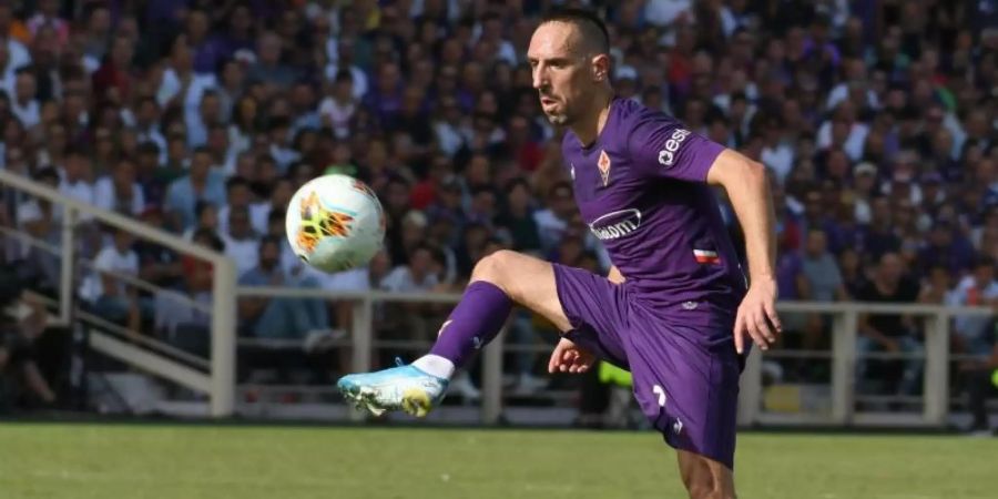 Franck Ribéry spielt jetzt für AC Florenz. Foto: Claudio Giovannini/ANSA/AP/dpa