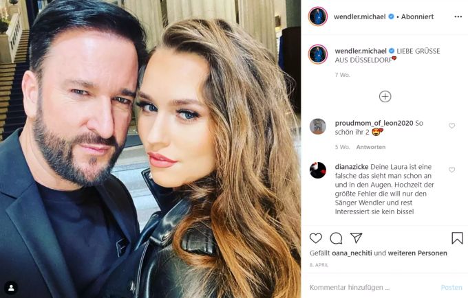 Michael Wendler und seine Ehefrau Laura Müller. Michael Wendler