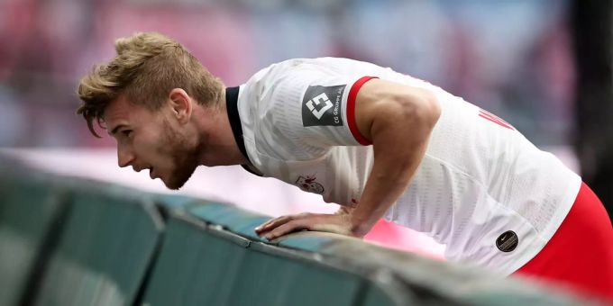 Bleibt er oder geht er? Noch ist die Zukunft von Leipzig-Stürmer Timo Werner offen. RB Leipzig Timo Werner
