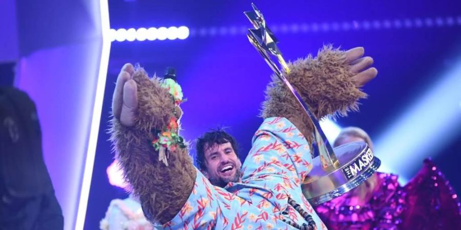 Sieger bei «The Masked Singer»: Schauspieler Tom Beck. Foto: Willi Weber/ProSieben/dpa