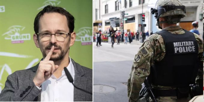Nationalrat Balthasar Glättli fordert einen unverzüglichen Stopp der Waffenexporte in die USA. USA Glättli Waffenexporte