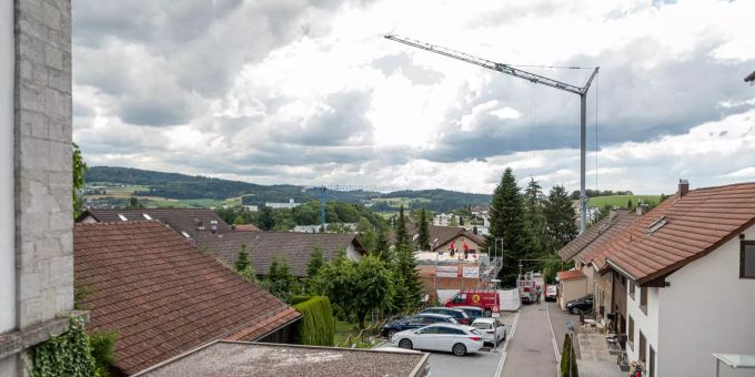 Eine Baustelle in der Gemeinde Hägglingen. Eine Baustelle in der Gemeinde Hägglingen.