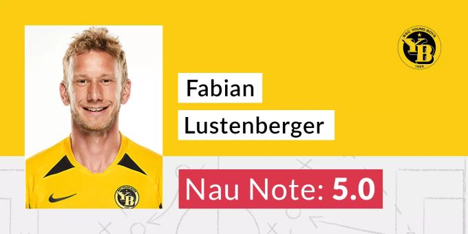 Die Nau.ch-Note für Fabian Lustenberger von YB. YB Luzern