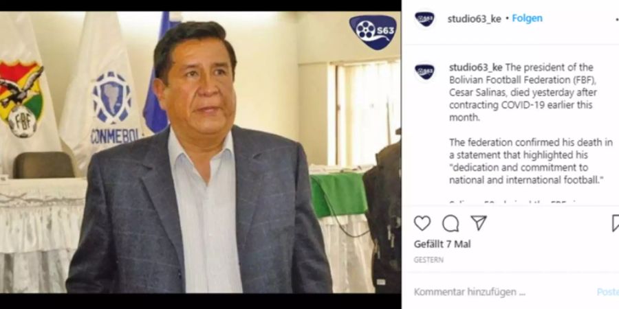 Cesar Salinas Coronavirus