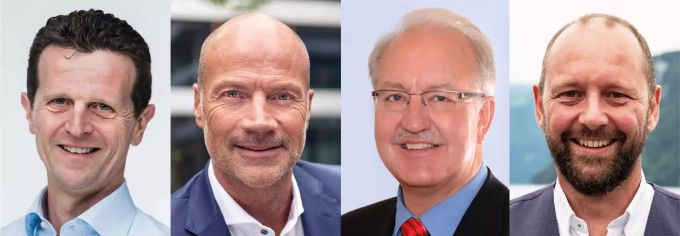 Hochkompetente Referenten und der Schwyzer Kantonsratspräsident als Gastgeber. Rolf Huber (v.l.), Christian Wiegel, Armin Knüsel und René Baggenstos stehen im Fokus des 7. Schwyzer Forum. Schwyzer Forum