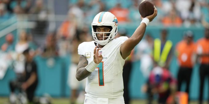 Tua Tagovailoa trifft mit den Dolphins auf die Jets. Tua Tagovailoa