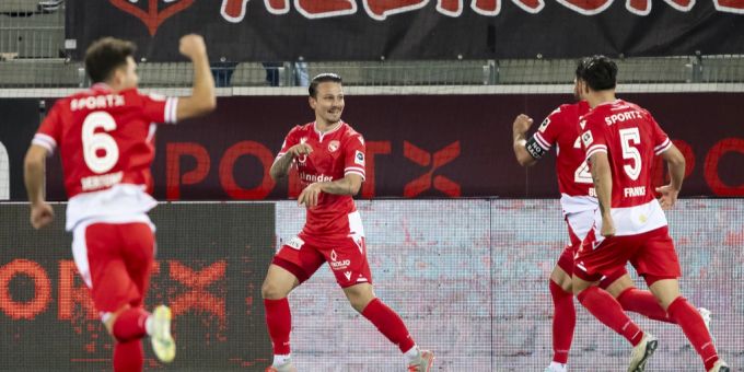 Der FC Thun will gegen Schaffhausen wieder jubeln können. FC Thun