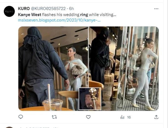 Kanye West und seine offizielle Frau Bianca Censori. Kanye West Bianca