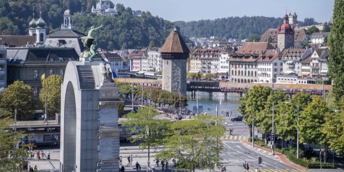 Ausblick auf Luzern. Luzern