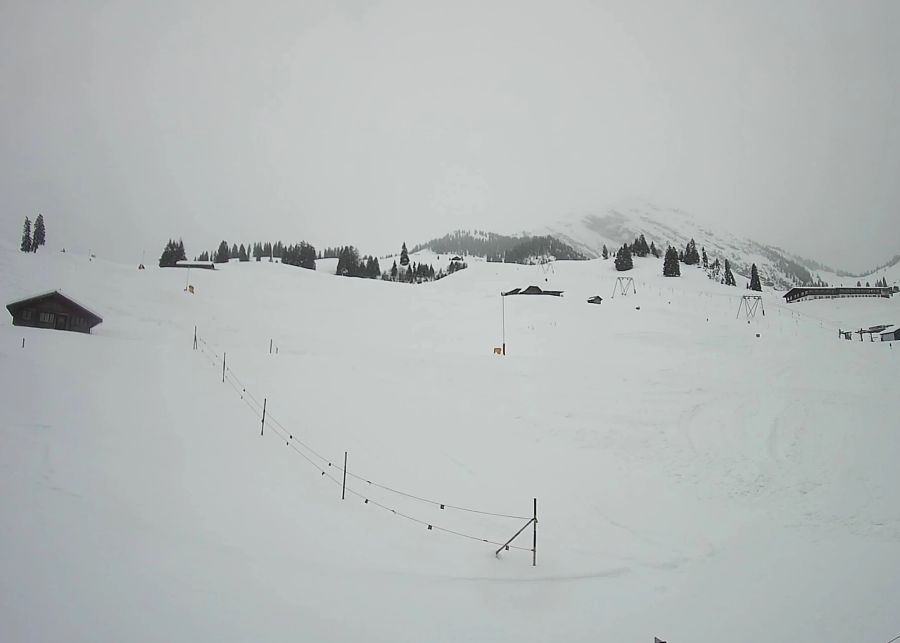 Die Webcams geben einen Blick in Richtung Wiriehorn und Homad um 10.20 Uhr.