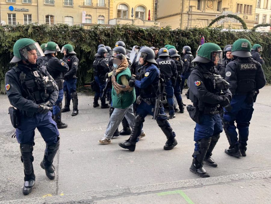 Von linker Seite gibt es Kritik am Vorgehen der Polizei.