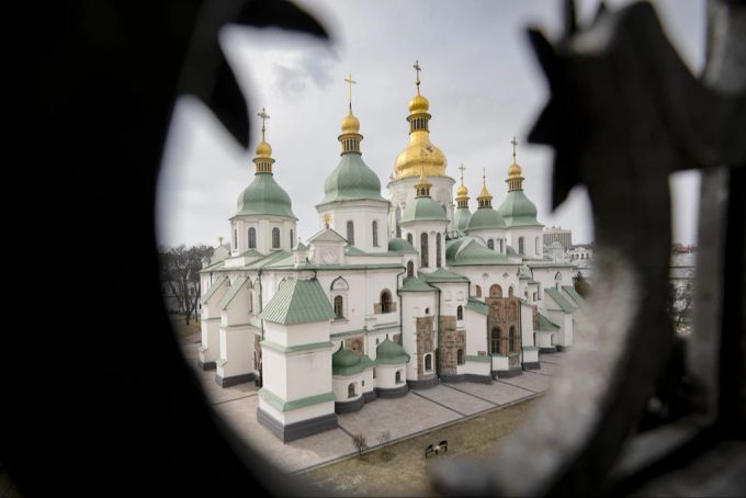 Die Sophienkathedrale in Kiew, Ukraine. Sophienkathedrale