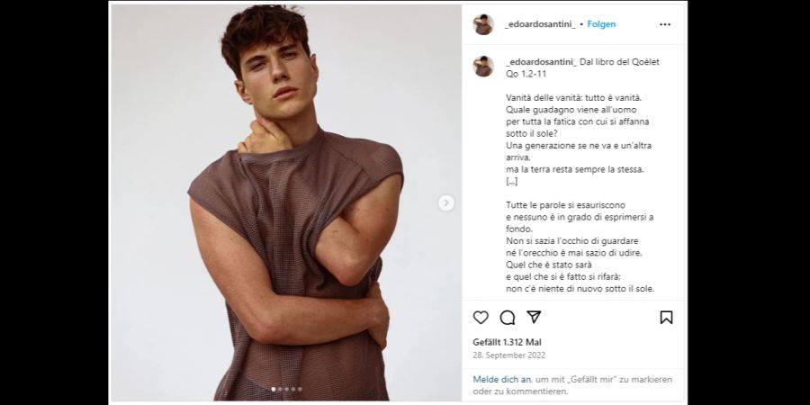 Santini am Modeln