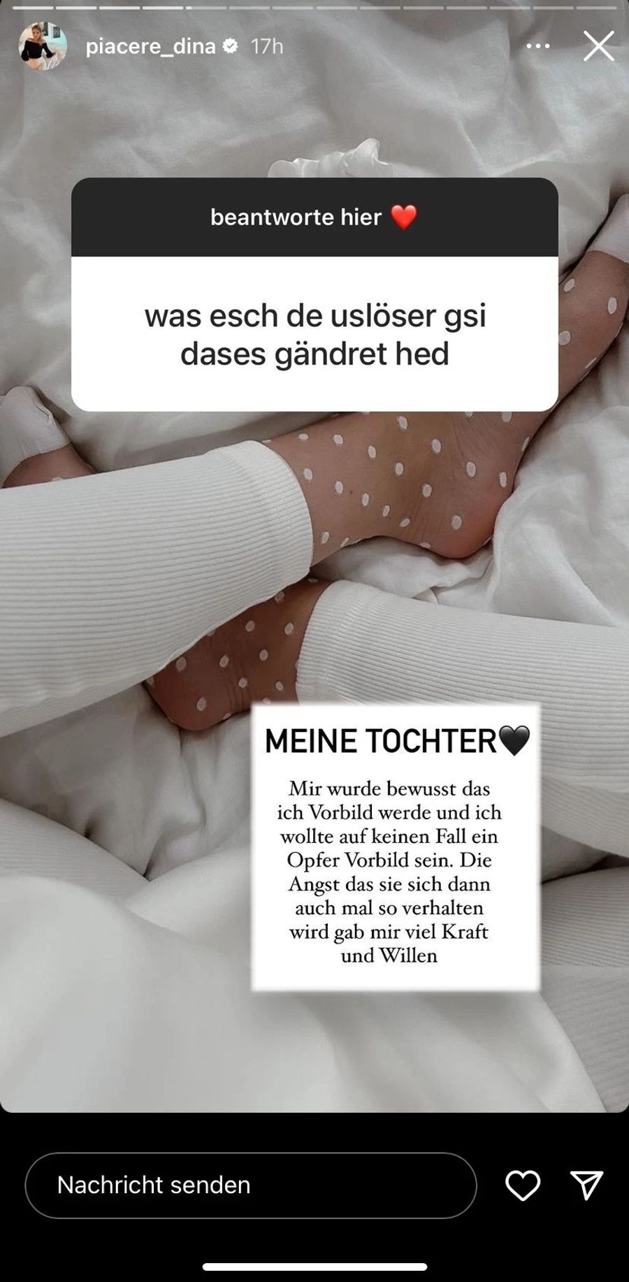 Ihre kleine Tochter gab Dina Rossi Kraft.