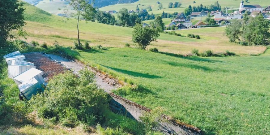 Ehemalige Schiessanlage der Gemeinde Mosnang