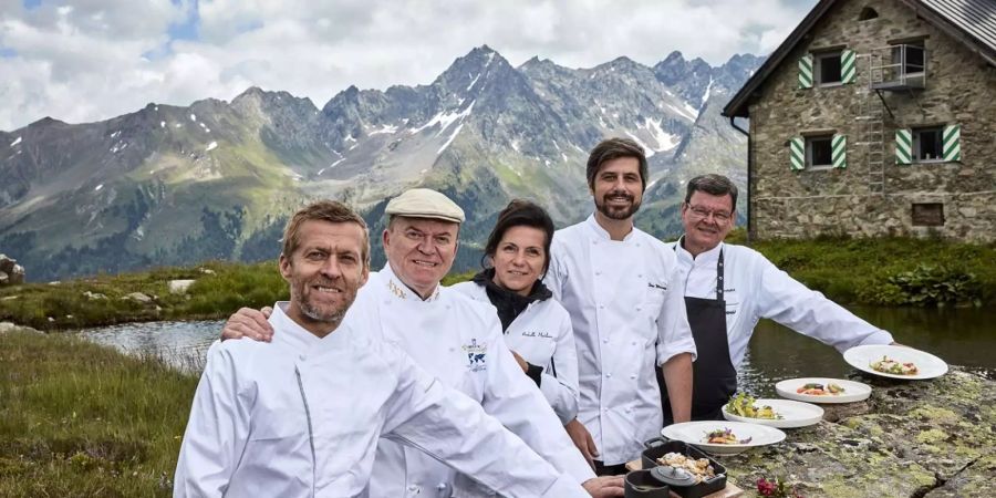 Die fünf prominenten Küchenchefs der Ausgabe 2018, Bild: TVB Paznaun - Ischgl