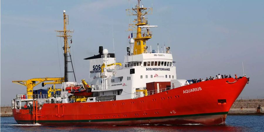 Das Schiff «Aquarius» rettet im Mittelmeer Menschen.