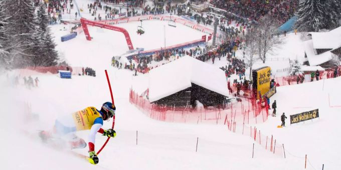 Jährliches Highlight im Skizirkus: Das Lauberhorn-Rennen. Lauberhornrennen Boss näpflin