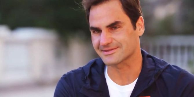 Roger Federer weint im Interview mit CNN.