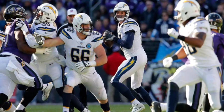 Los Angeles Chargers im Spiel gegen die Baltimore Ravens.