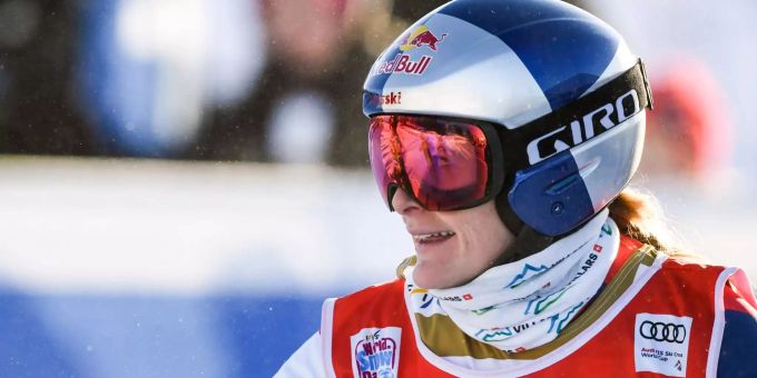 Fanny Smith gewinnt den Finallauf des FIS Freestyle Ski Cross Worldcups in Idre Fjall, Sweden. IS Freestyle Ski Cross World Cup in Idre Fjall