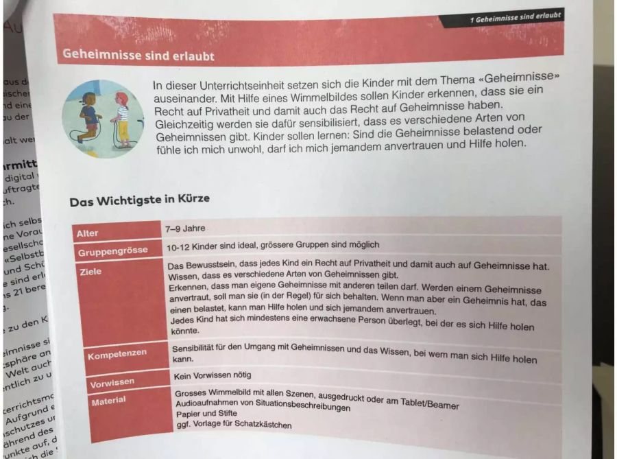 Ziel sei es zu Wissen, welche Arten von Geheimnissen gibt es und wie gehe ich damit um.