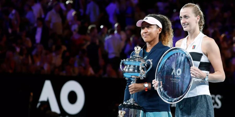 Naomi Osaka und Petra Kvitova.