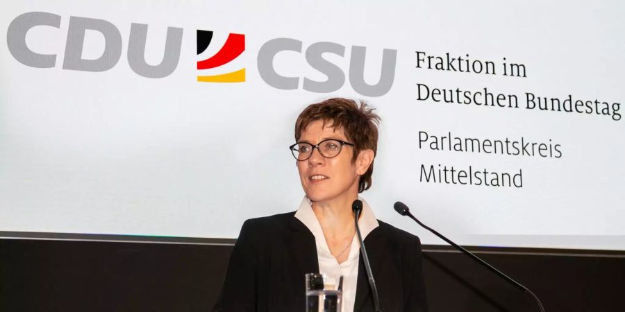 Die CDU-Vorsitzende Annegret Kramp-Karrenbauer