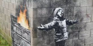 Stoppschild mit Banksy-Werk geklaut: Polizei nimmt Verdächtigen fest