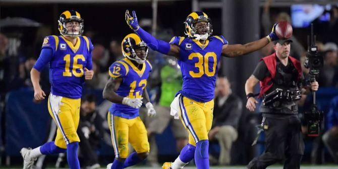 Todd Gurley, Brandin Cooks und Jared Goff.