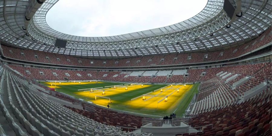 Der Innenraum des renovierten Luschniki-Stadions.