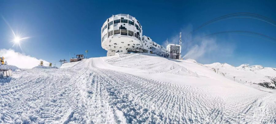 So sieht die neue Bergstation Crap Sogn Gion in Laax aus.