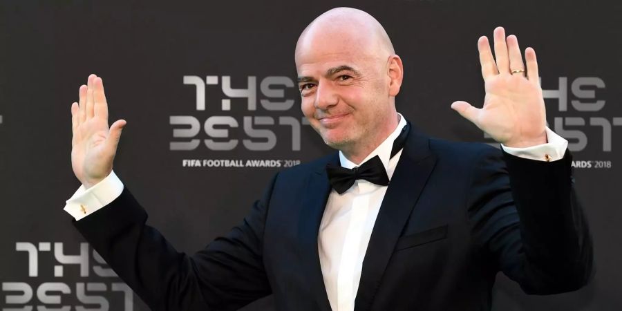 Fifa-Präsident Gianni Infantino kommt bei den Best FIFA Football Awards 2018 in London an.