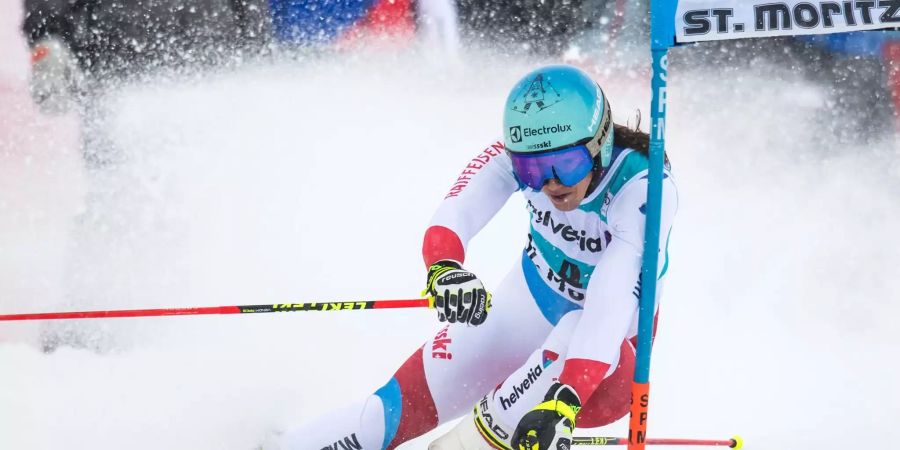 Wendy Holdener beim Parallel-Slalom in St. Moritz.